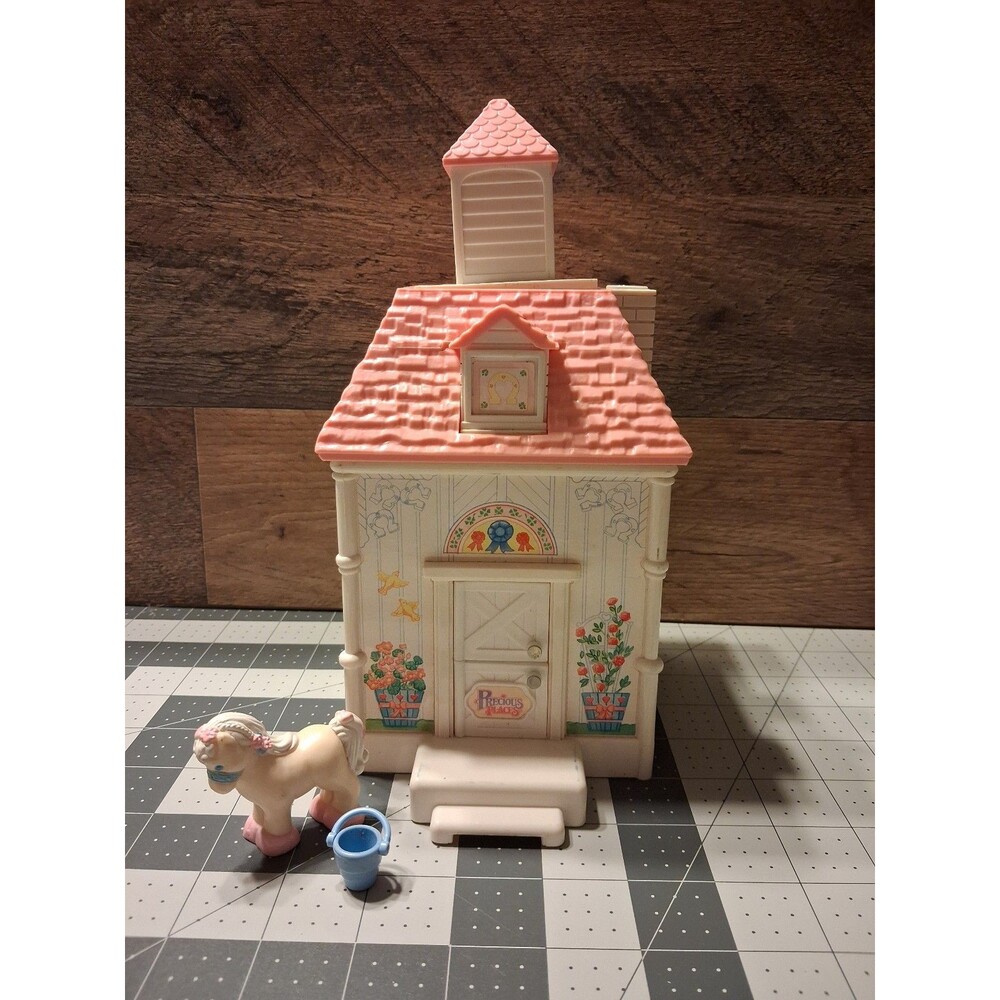 Fisher Price Precious Places Blue Ribbon Pony Stable incomplete